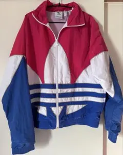 adidas 3ストライプ ナイロンジャケット J/M