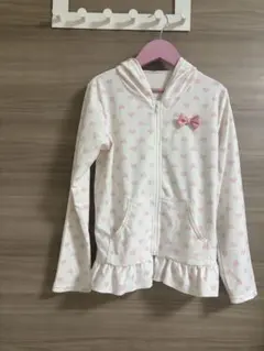 ハート柄フード付きラッシュガード　140㎝