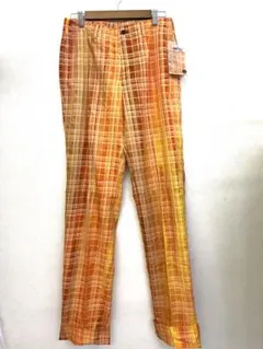 Paul Smith 0261ポールスミスチェック柄パンツ オレンジ系のサムネイル