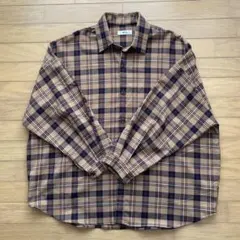 6/16まで値下 WEGO ウィゴー チェック柄シャツ オーバーサイズ ゆるだぼのサムネイル