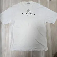 BALENCIAGAバレンシアガ BBロゴ　半袖Tシャツ ホワイト レディースのサムネイル