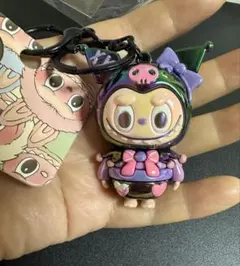 ラブブ　Labubu ラブブ　クロミ キーホルダーキーホルダー(1個)浓紫