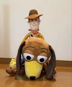 トイストーリー　ぬいぐるみ　ウッディ　スリンキードッグ