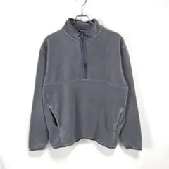 OLD UNIQLO ハーフジップ フリースジャケット グレー XL