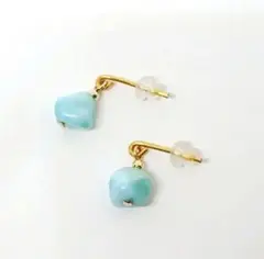 希少 ◆カラーが選べる◆ ピアス 小さな珊瑚礁 ラリマー