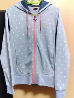 PUMA 星柄フルジップパーカー グレー【中古】