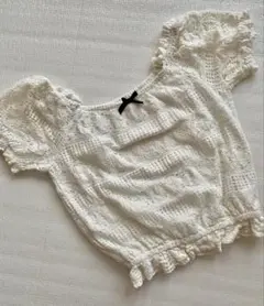 アンクルージュ　レースブラウス半袖