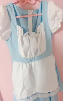 【未使用】ハロウィンコスプレ　メイド服　水色 Ｆサイズ