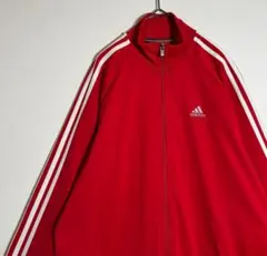 adidasアディダス 刺繍ロゴ　サイドライン　トラックジャケット