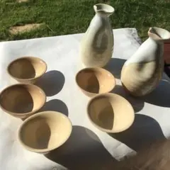 萩焼　徳利と盃のセット