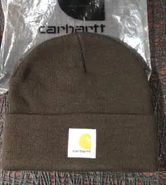 Carhartt ニット帽 ニットキャップ ビーニー ダークブラウン