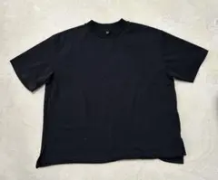 UNIQLO 黒Tシャツ スリット入り ＸＬサイズのサムネイル