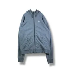【1047】　NIKE　ジップパーカー　サイズM　チャコールグレー