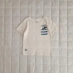 チャムス　Tシャツ　ポケットボーダー　アイボリーのサムネイル