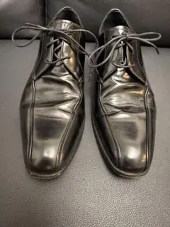 PRADA プラダ レザー ドレスシューズ 黒 7.5 約26cm 革靴