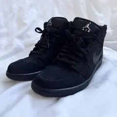 ナイキ エアジョーダン 1 トリプルブラック 黒 27.5㎝