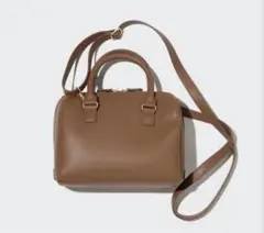 美品 UNIQLO ユニクロ レザータッチ2WAYボストンバッグ ミニ