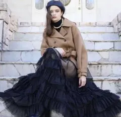 eimy istoire チュールティアードレイヤードスカート