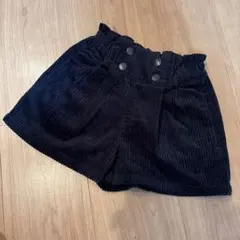 値下げ！未使用　ジーユー　コーデュロイハーフパンツ　キュロット　110