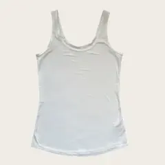 白 タンクトップ インナー 無地 シンプル ストレッチ レディース
