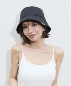 k*y様 しいちゃん麦わら帽子 サンバイザー ブラック ベージュ - メルカリ
