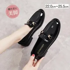 レザーシューズ エナメル調 厚底靴 歩きやすい 革靴 通勤 通学 フォ