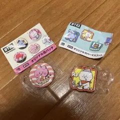 BT21 くら寿司コラボ 缶バッジ ラバーマスコット セット