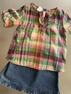 babyGap シャツ /GAP デニムスカート