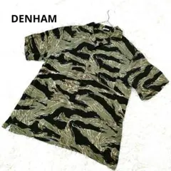 DENHAMデンハム レーヨン100% タイガーカモ 迷彩 オープンカラーシャツのサムネイル