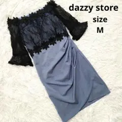 dazzystore/デイジーストアフラワーモチーフレースミニドレスキャバドレス
