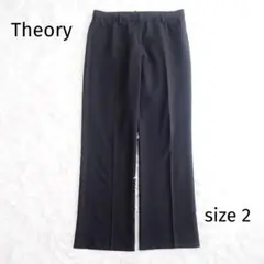 Theory セオリー ストレート パンツ スラックス ウール 黒