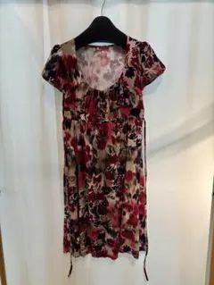 FIFILLES PARISフランス製 花柄チュニックワンピース レイヤード