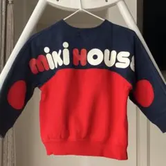 MIKI HOUSE ロゴ トレーナー 90