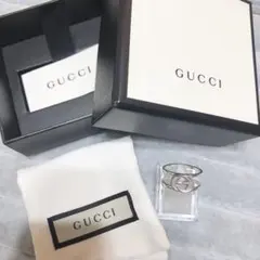 GUCCI グッチ インターロッキングG オープンリング 実寸約16.5号