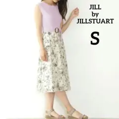 美品　ジルバイジルスチュアート　シアーボカシフローラルドッキングワンピース　S