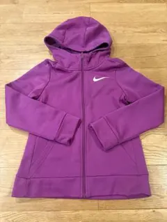 Nike Dri-FIT 紫色 パーカー キッズS(130くらい)