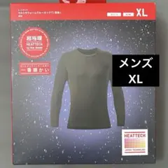 ユニクロ　超極暖 ウルトラウォーム　クルーネックT 長袖　XL オリーブ