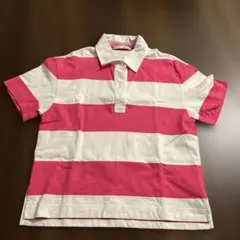 アリスアンドオリビア ラグビーポロシャツ