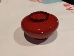 赤い漆塗り丼 蓋付き4個セット 中古品です。着払いで発送