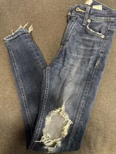 GYDA スキニーダメージジーンズ　ハイウェスト