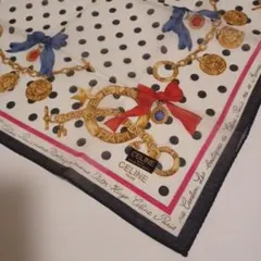 CELINE ハンカチ ドット柄