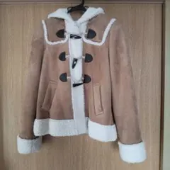 earth music&ecology ダッフルコート ムートン フード付き