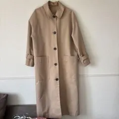 SENSE OF PLACE ベージュ ボタン付き ロングコート