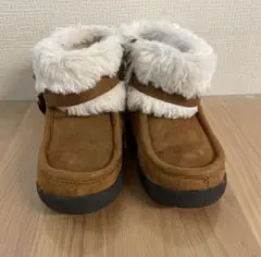 茶色 スエード ファー付き ブーツ　15センチ