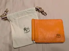 IL BISONTE 　イルビゾンテ　マネークリップ　レザー　オレンジ 新品のサムネイル