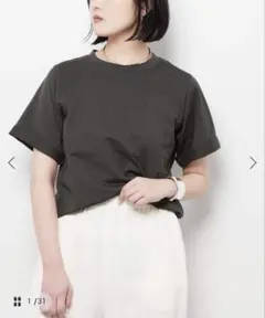 コットン100% Tシャツ　グレーのサムネイル