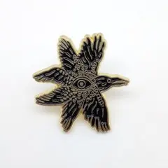 【ピンバッジ】4400 カラス 鳥 目 天使 セラフィム