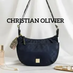 ✨新品タグ付き✨クリスチャンオリビエ　ネイビー　2wayショルダーバッグ