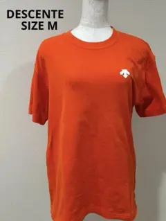 デサント Tシャツ M オレンジ 半袖 ロゴ スポーツウェア トレーニングのサムネイル