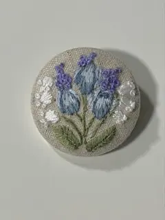刺繍ブローチ　花